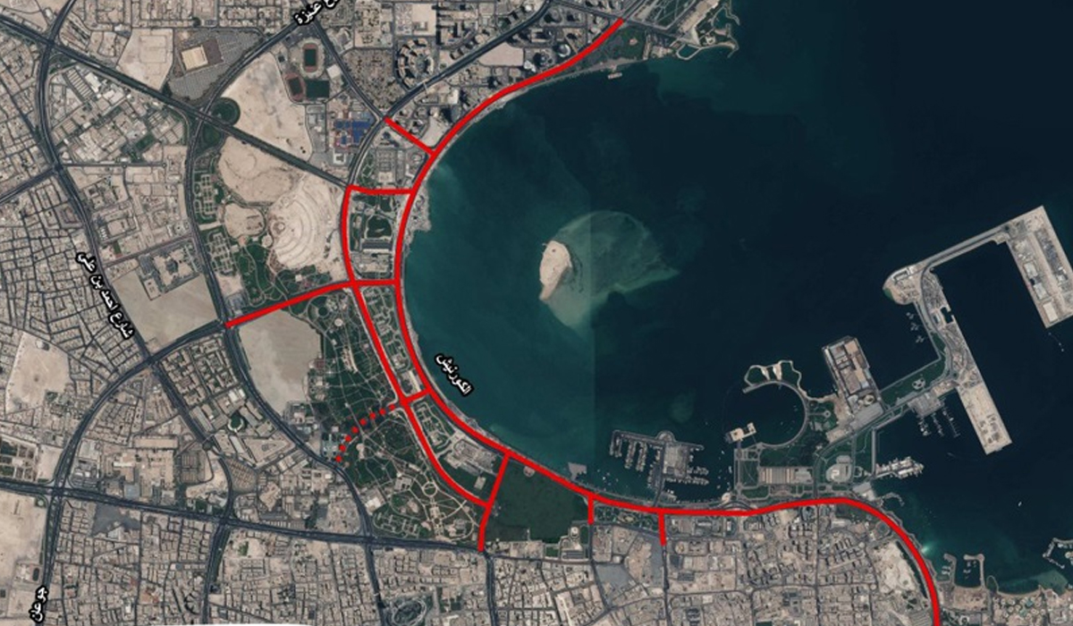 Temporary closure of Corniche Street